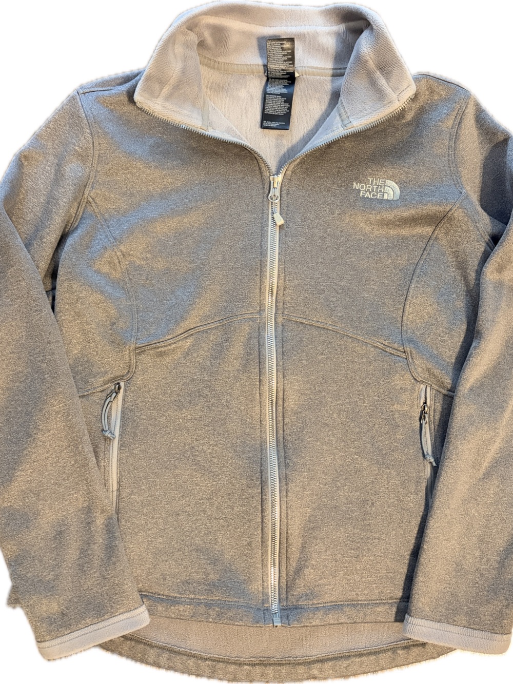 The North Face Canyonlands Full Zip Fleece Jacket Women’s Large Gray Heather - Picture 2 of 10